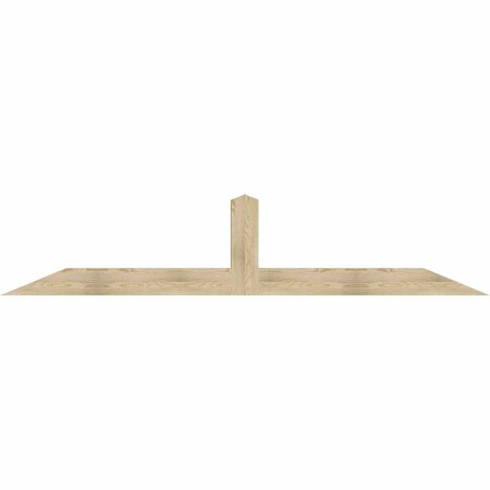 Ekena Millwork Portland Rough Sawn Timber Gable Bracket, Douglas Fir, 108"W x 22"H x 4"D x 6"F, 5/12 Pitch GBW108X22X0406POR00RDF